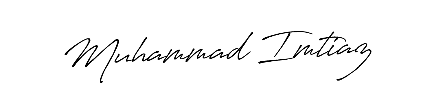How to make Muhammad Imtiaz name signature. Use Antro_Vectra_Bolder style for creating short signs online. This is the latest handwritten sign. Muhammad Imtiaz signature style 7 images and pictures png