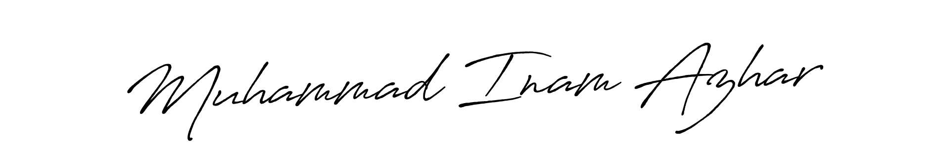 if you are searching for the best signature style for your name Muhammad Inam Azhar. so please give up your signature search. here we have designed multiple signature styles  using Antro_Vectra_Bolder. Muhammad Inam Azhar signature style 7 images and pictures png