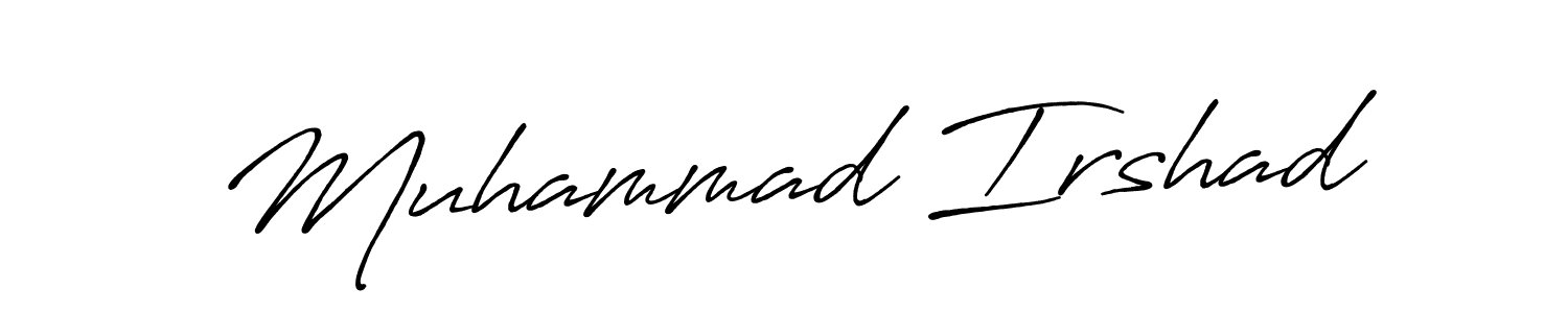 How to make Muhammad Irshad signature? Antro_Vectra_Bolder is a professional autograph style. Create handwritten signature for Muhammad Irshad name. Muhammad Irshad signature style 7 images and pictures png