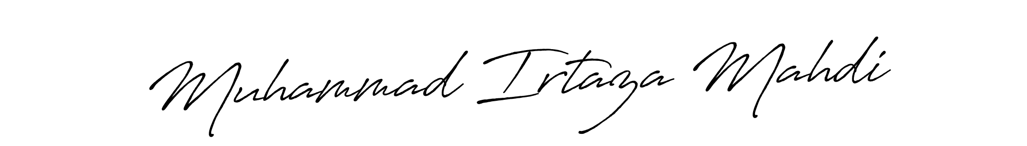 Make a short Muhammad Irtaza Mahdi signature style. Manage your documents anywhere anytime using Antro_Vectra_Bolder. Create and add eSignatures, submit forms, share and send files easily. Muhammad Irtaza Mahdi signature style 7 images and pictures png