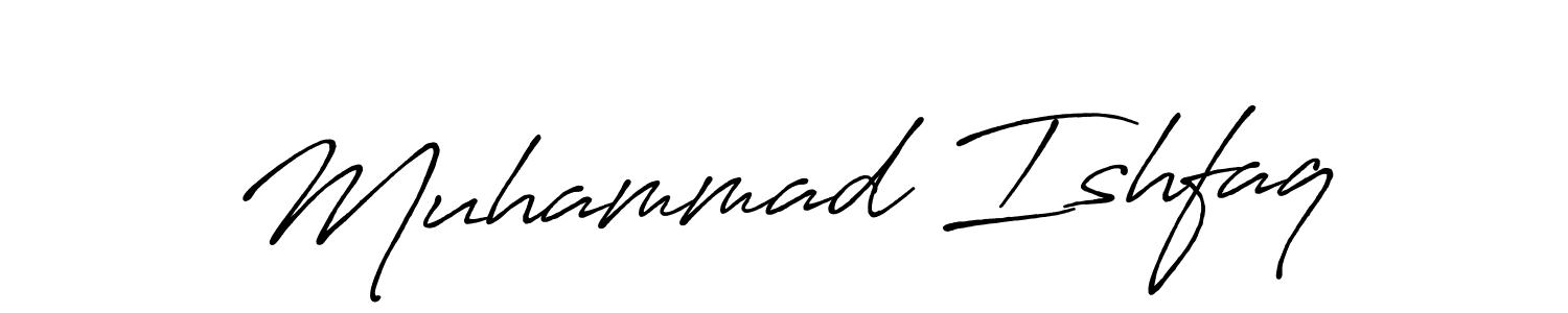 Muhammad Ishfaq stylish signature style. Best Handwritten Sign (Antro_Vectra_Bolder) for my name. Handwritten Signature Collection Ideas for my name Muhammad Ishfaq. Muhammad Ishfaq signature style 7 images and pictures png