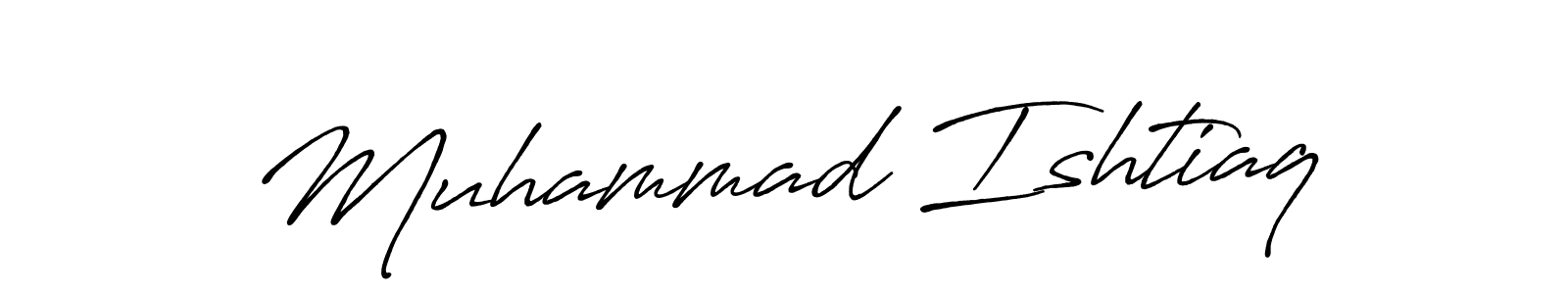 The best way (Antro_Vectra_Bolder) to make a short signature is to pick only two or three words in your name. The name Muhammad Ishtiaq include a total of six letters. For converting this name. Muhammad Ishtiaq signature style 7 images and pictures png