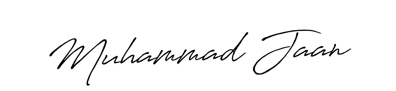 Create a beautiful signature design for name Muhammad Jaan. With this signature (Antro_Vectra_Bolder) fonts, you can make a handwritten signature for free. Muhammad Jaan signature style 7 images and pictures png