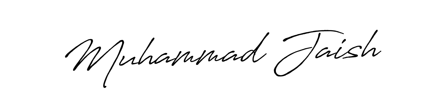 Make a beautiful signature design for name Muhammad Jaish. With this signature (Antro_Vectra_Bolder) style, you can create a handwritten signature for free. Muhammad Jaish signature style 7 images and pictures png