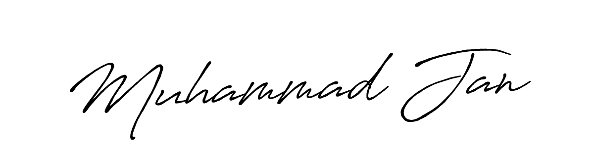 Create a beautiful signature design for name Muhammad Jan. With this signature (Antro_Vectra_Bolder) fonts, you can make a handwritten signature for free. Muhammad Jan signature style 7 images and pictures png