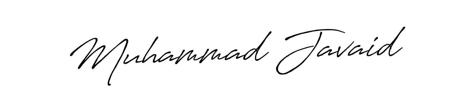 Create a beautiful signature design for name Muhammad Javaid. With this signature (Antro_Vectra_Bolder) fonts, you can make a handwritten signature for free. Muhammad Javaid signature style 7 images and pictures png