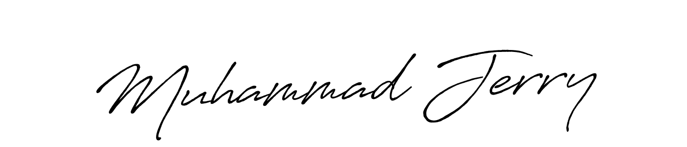 Use a signature maker to create a handwritten signature online. With this signature software, you can design (Antro_Vectra_Bolder) your own signature for name Muhammad Jerry. Muhammad Jerry signature style 7 images and pictures png