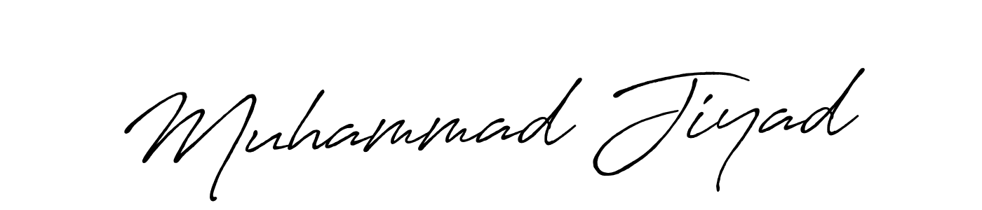 Also we have Muhammad Jiyad name is the best signature style. Create professional handwritten signature collection using Antro_Vectra_Bolder autograph style. Muhammad Jiyad signature style 7 images and pictures png