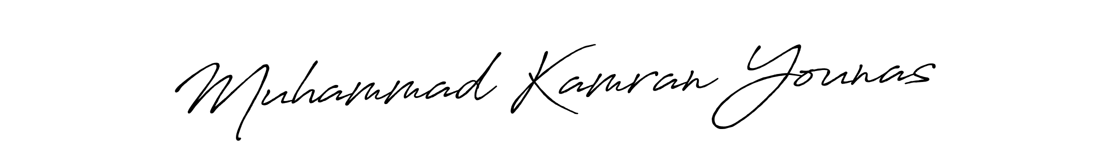 Also we have Muhammad Kamran Younas name is the best signature style. Create professional handwritten signature collection using Antro_Vectra_Bolder autograph style. Muhammad Kamran Younas signature style 7 images and pictures png