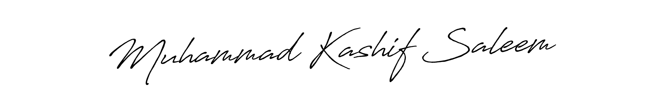 How to make Muhammad Kashif Saleem name signature. Use Antro_Vectra_Bolder style for creating short signs online. This is the latest handwritten sign. Muhammad Kashif Saleem signature style 7 images and pictures png
