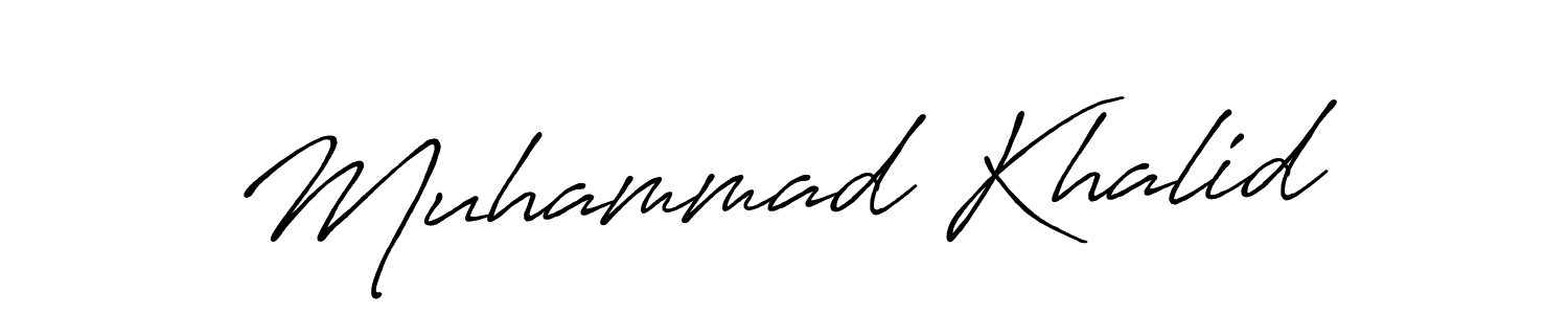 The best way (Antro_Vectra_Bolder) to make a short signature is to pick only two or three words in your name. The name Muhammad Khalid include a total of six letters. For converting this name. Muhammad Khalid signature style 7 images and pictures png