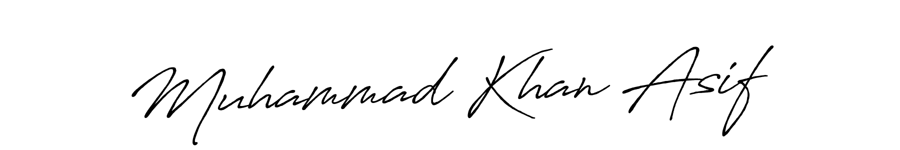 It looks lik you need a new signature style for name Muhammad Khan Asif. Design unique handwritten (Antro_Vectra_Bolder) signature with our free signature maker in just a few clicks. Muhammad Khan Asif signature style 7 images and pictures png