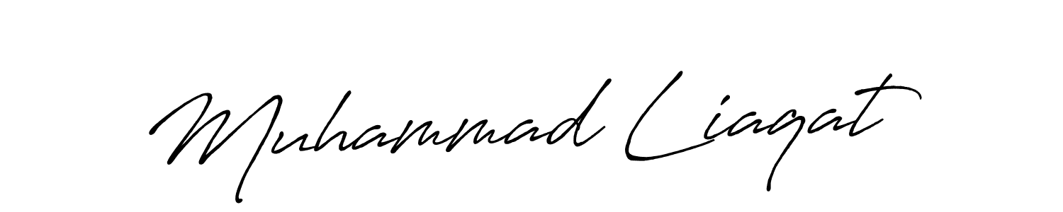 Design your own signature with our free online signature maker. With this signature software, you can create a handwritten (Antro_Vectra_Bolder) signature for name Muhammad Liaqat. Muhammad Liaqat signature style 7 images and pictures png