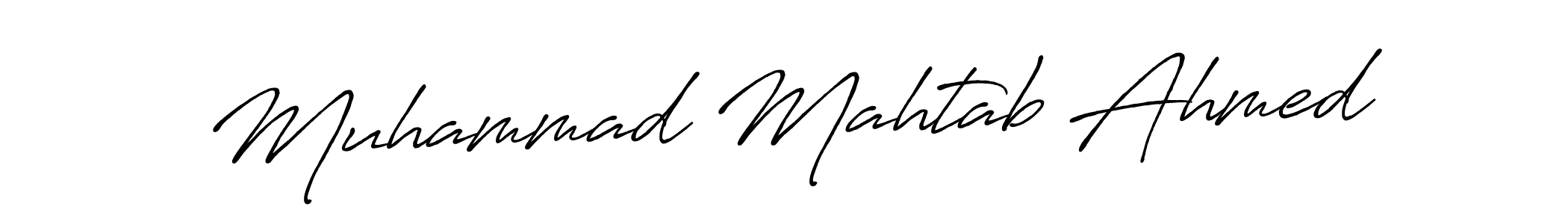 Muhammad Mahtab Ahmed stylish signature style. Best Handwritten Sign (Antro_Vectra_Bolder) for my name. Handwritten Signature Collection Ideas for my name Muhammad Mahtab Ahmed. Muhammad Mahtab Ahmed signature style 7 images and pictures png