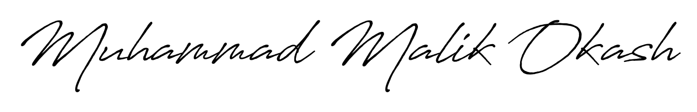 Create your official email sign-off with Muhammad Malik Okash name in Antro_Vectra_Bolder style. Crisp, clean, and perfectly legible across all screens. Muhammad Malik Okash signature style 7 images and pictures png
