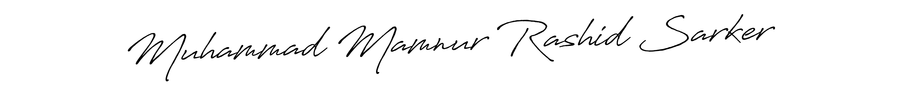 Create a beautiful signature design for name Muhammad Mamnur Rashid Sarker. With this signature (Antro_Vectra_Bolder) fonts, you can make a handwritten signature for free. Muhammad Mamnur Rashid Sarker signature style 7 images and pictures png