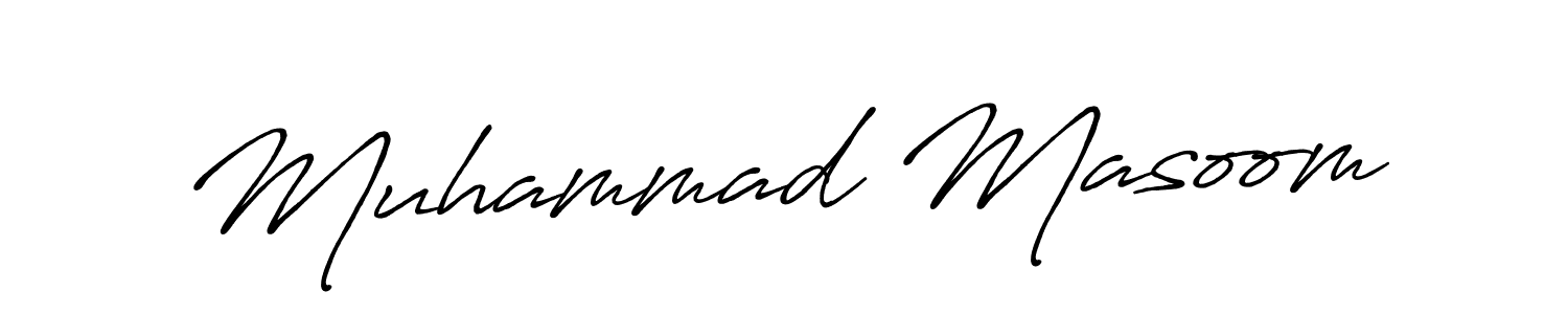 if you are searching for the best signature style for your name Muhammad Masoom. so please give up your signature search. here we have designed multiple signature styles  using Antro_Vectra_Bolder. Muhammad Masoom signature style 7 images and pictures png