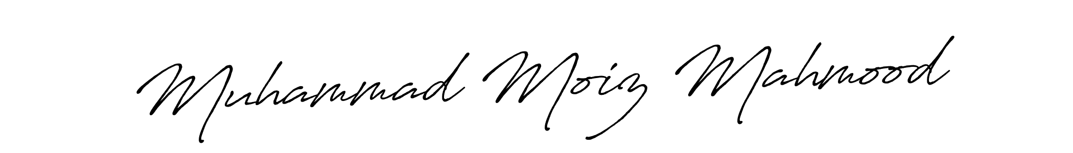 Design your own signature with our free online signature maker. With this signature software, you can create a handwritten (Antro_Vectra_Bolder) signature for name Muhammad Moiz Mahmood. Muhammad Moiz Mahmood signature style 7 images and pictures png