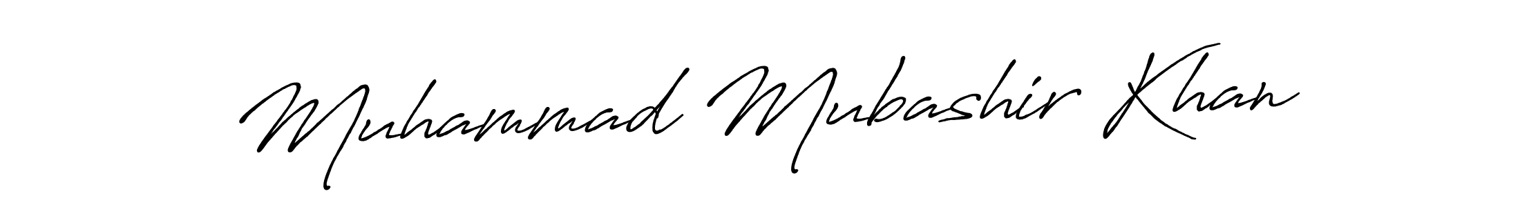 Design your own signature with our free online signature maker. With this signature software, you can create a handwritten (Antro_Vectra_Bolder) signature for name Muhammad Mubashir Khan. Muhammad Mubashir Khan signature style 7 images and pictures png