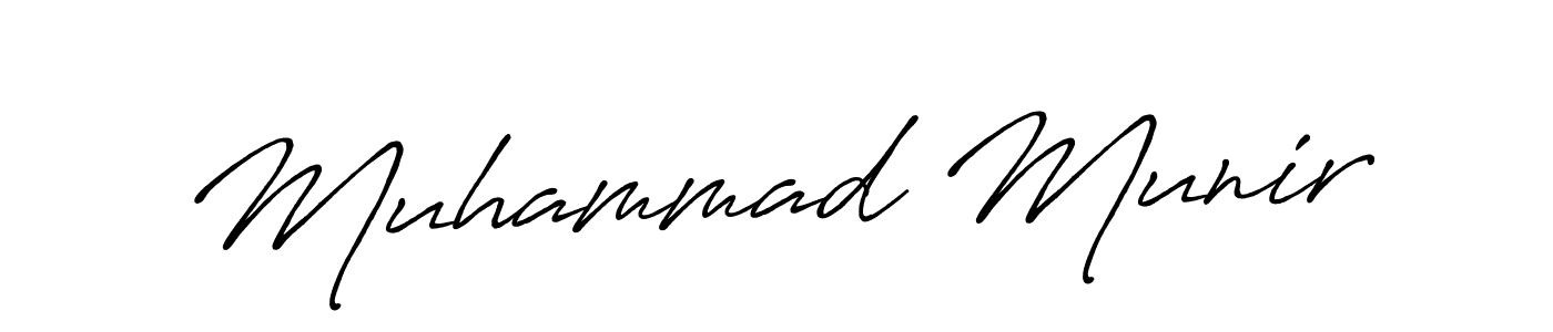 Use a signature maker to create a handwritten signature online. With this signature software, you can design (Antro_Vectra_Bolder) your own signature for name Muhammad Munir. Muhammad Munir signature style 7 images and pictures png