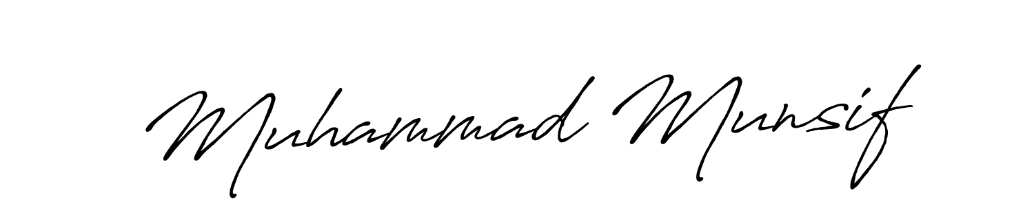 It looks lik you need a new signature style for name Muhammad Munsif. Design unique handwritten (Antro_Vectra_Bolder) signature with our free signature maker in just a few clicks. Muhammad Munsif signature style 7 images and pictures png