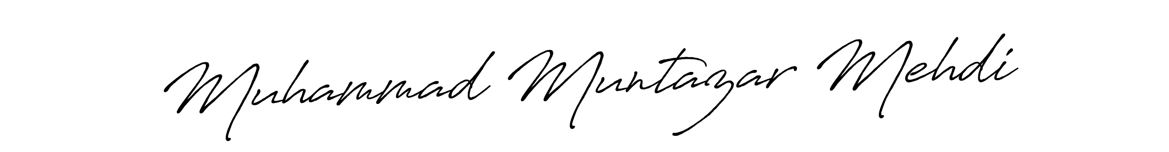 How to make Muhammad Muntazar Mehdi name signature. Use Antro_Vectra_Bolder style for creating short signs online. This is the latest handwritten sign. Muhammad Muntazar Mehdi signature style 7 images and pictures png