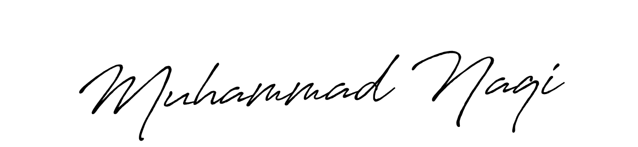 Also we have Muhammad Naqi name is the best signature style. Create professional handwritten signature collection using Antro_Vectra_Bolder autograph style. Muhammad Naqi signature style 7 images and pictures png