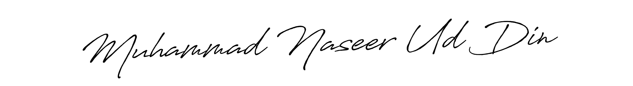 Make a beautiful signature design for name Muhammad Naseer Ud Din. With this signature (Antro_Vectra_Bolder) style, you can create a handwritten signature for free. Muhammad Naseer Ud Din signature style 7 images and pictures png