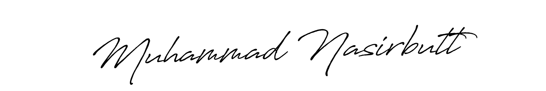 Antro_Vectra_Bolder is a professional signature style that is perfect for those who want to add a touch of class to their signature. It is also a great choice for those who want to make their signature more unique. Get Muhammad Nasirbutt name to fancy signature for free. Muhammad Nasirbutt signature style 7 images and pictures png