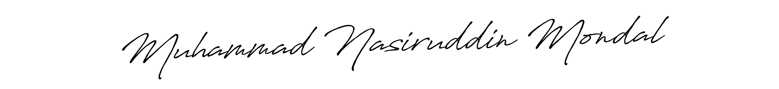 Also we have Muhammad Nasiruddin Mondal name is the best signature style. Create professional handwritten signature collection using Antro_Vectra_Bolder autograph style. Muhammad Nasiruddin Mondal signature style 7 images and pictures png