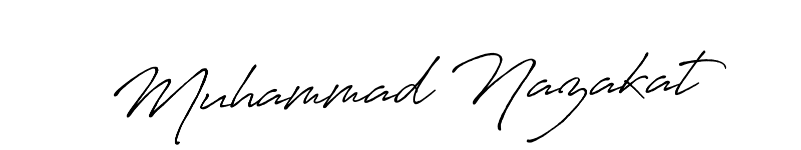 Design your own signature with our free online signature maker. With this signature software, you can create a handwritten (Antro_Vectra_Bolder) signature for name Muhammad Nazakat. Muhammad Nazakat signature style 7 images and pictures png