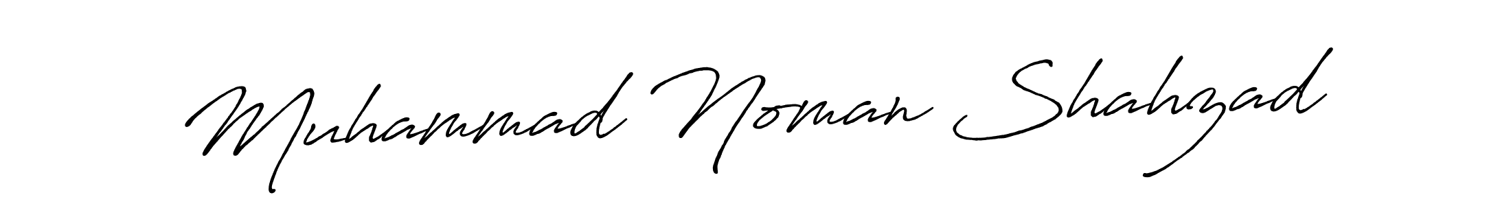 How to make Muhammad Noman Shahzad name signature. Use Antro_Vectra_Bolder style for creating short signs online. This is the latest handwritten sign. Muhammad Noman Shahzad signature style 7 images and pictures png