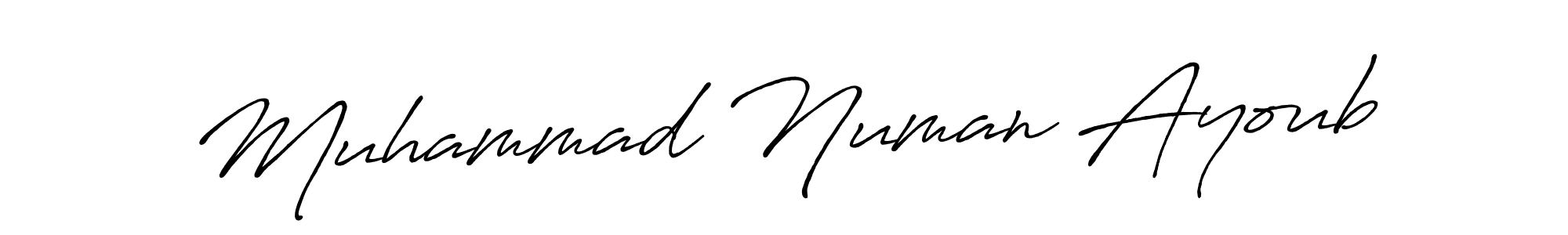 Also we have Muhammad Numan Ayoub name is the best signature style. Create professional handwritten signature collection using Antro_Vectra_Bolder autograph style. Muhammad Numan Ayoub signature style 7 images and pictures png