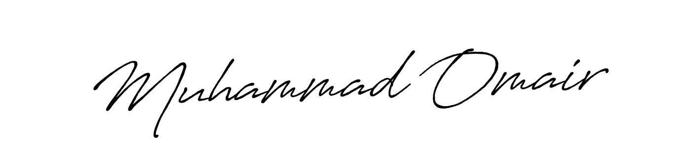 Make a beautiful signature design for name Muhammad Omair. With this signature (Antro_Vectra_Bolder) style, you can create a handwritten signature for free. Muhammad Omair signature style 7 images and pictures png