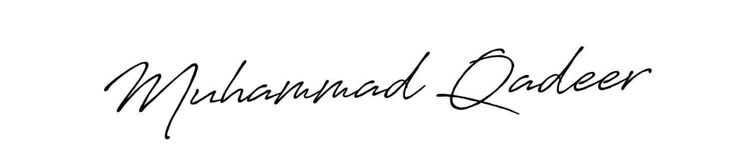 You should practise on your own different ways (Antro_Vectra_Bolder) to write your name (Muhammad Qadeer) in signature. don't let someone else do it for you. Muhammad Qadeer signature style 7 images and pictures png