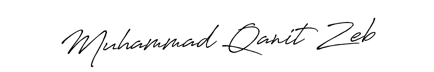 It looks lik you need a new signature style for name Muhammad Qanit Zeb. Design unique handwritten (Antro_Vectra_Bolder) signature with our free signature maker in just a few clicks. Muhammad Qanit Zeb signature style 7 images and pictures png