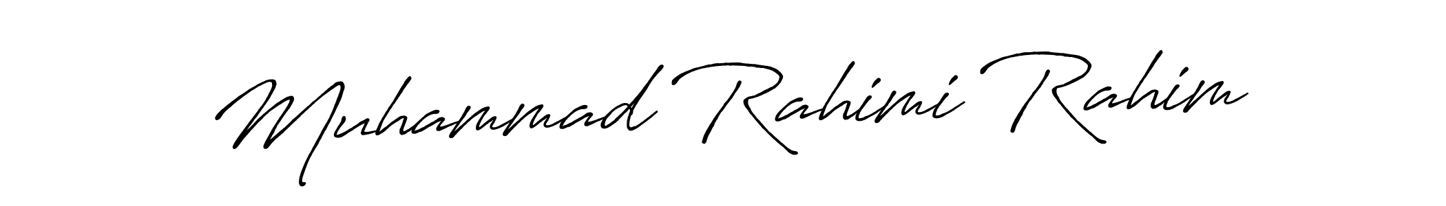 if you are searching for the best signature style for your name Muhammad Rahimi Rahim. so please give up your signature search. here we have designed multiple signature styles  using Antro_Vectra_Bolder. Muhammad Rahimi Rahim signature style 7 images and pictures png