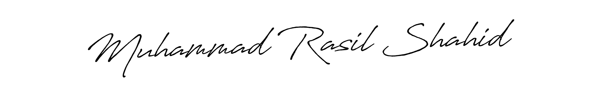 Also we have Muhammad Rasil Shahid name is the best signature style. Create professional handwritten signature collection using Antro_Vectra_Bolder autograph style. Muhammad Rasil Shahid signature style 7 images and pictures png