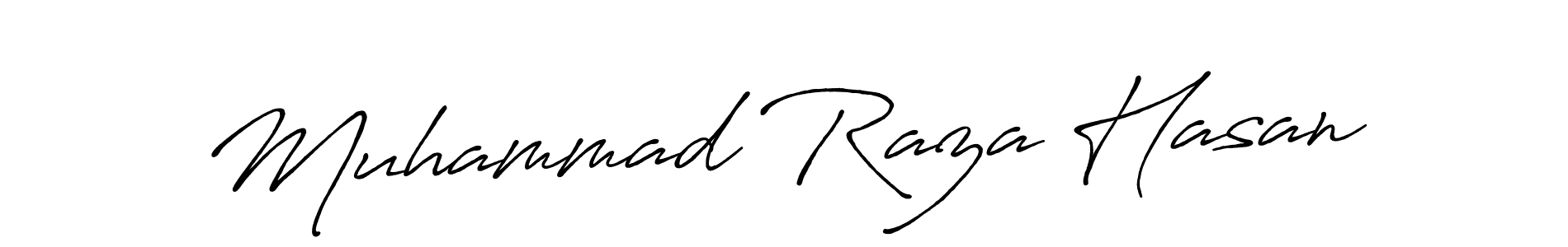 Design your own signature with our free online signature maker. With this signature software, you can create a handwritten (Antro_Vectra_Bolder) signature for name Muhammad Raza Hasan. Muhammad Raza Hasan signature style 7 images and pictures png