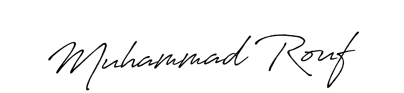 Also You can easily find your signature by using the search form. We will create Muhammad Rouf name handwritten signature images for you free of cost using Antro_Vectra_Bolder sign style. Muhammad Rouf signature style 7 images and pictures png