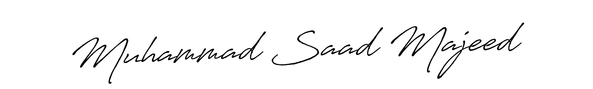 The best way (Antro_Vectra_Bolder) to make a short signature is to pick only two or three words in your name. The name Muhammad Saad Majeed include a total of six letters. For converting this name. Muhammad Saad Majeed signature style 7 images and pictures png