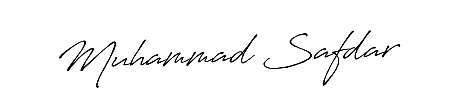 Make a beautiful signature design for name Muhammad Safdar. With this signature (Antro_Vectra_Bolder) style, you can create a handwritten signature for free. Muhammad Safdar signature style 7 images and pictures png