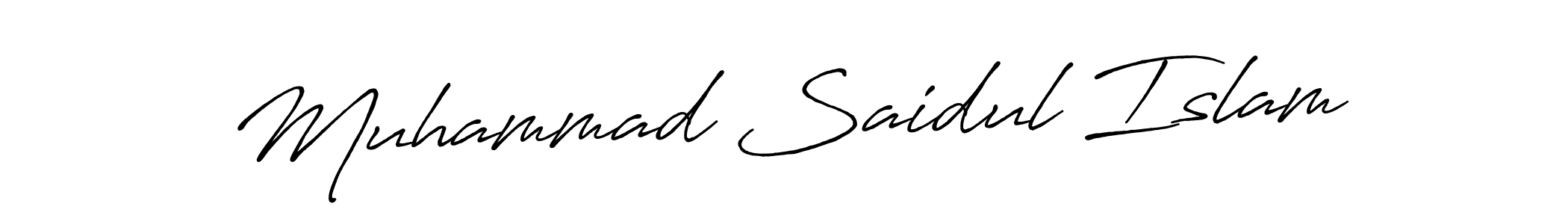 Also we have Muhammad Saidul Islam name is the best signature style. Create professional handwritten signature collection using Antro_Vectra_Bolder autograph style. Muhammad Saidul Islam signature style 7 images and pictures png
