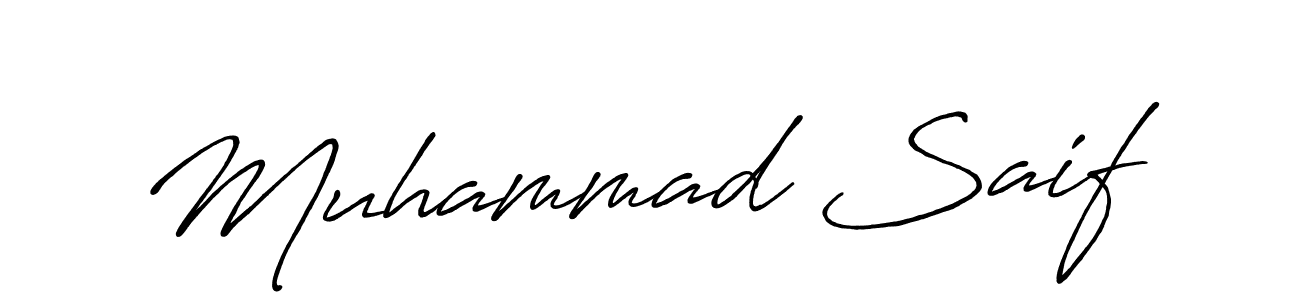 It looks lik you need a new signature style for name Muhammad Saif. Design unique handwritten (Antro_Vectra_Bolder) signature with our free signature maker in just a few clicks. Muhammad Saif signature style 7 images and pictures png