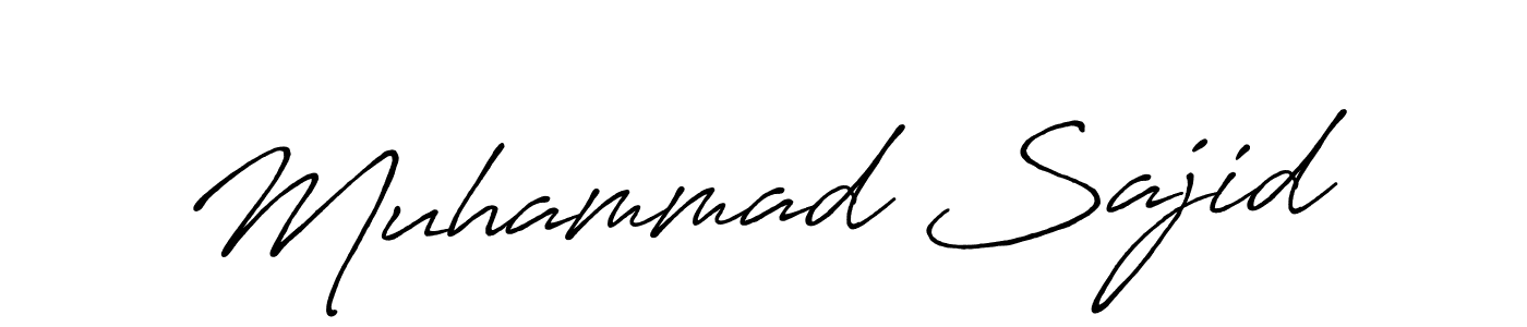 Use a signature maker to create a handwritten signature online. With this signature software, you can design (Antro_Vectra_Bolder) your own signature for name Muhammad Sajid. Muhammad Sajid signature style 7 images and pictures png