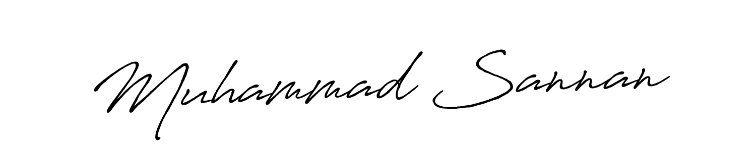 Design your own signature with our free online signature maker. With this signature software, you can create a handwritten (Antro_Vectra_Bolder) signature for name Muhammad Sannan. Muhammad Sannan signature style 7 images and pictures png