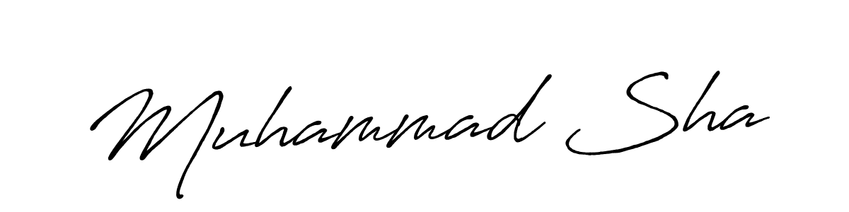 The best way (Antro_Vectra_Bolder) to make a short signature is to pick only two or three words in your name. The name Muhammad Sha include a total of six letters. For converting this name. Muhammad Sha signature style 7 images and pictures png