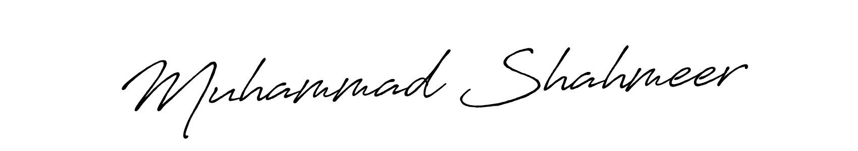 Antro_Vectra_Bolder is a professional signature style that is perfect for those who want to add a touch of class to their signature. It is also a great choice for those who want to make their signature more unique. Get Muhammad Shahmeer name to fancy signature for free. Muhammad Shahmeer signature style 7 images and pictures png