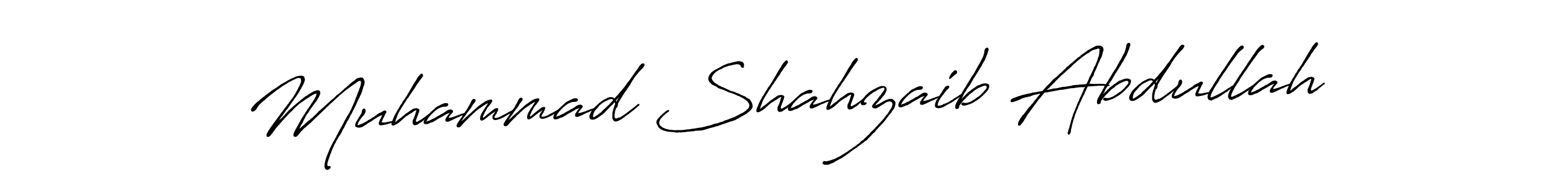 Also You can easily find your signature by using the search form. We will create Muhammad Shahzaib Abdullah name handwritten signature images for you free of cost using Antro_Vectra_Bolder sign style. Muhammad Shahzaib Abdullah signature style 7 images and pictures png