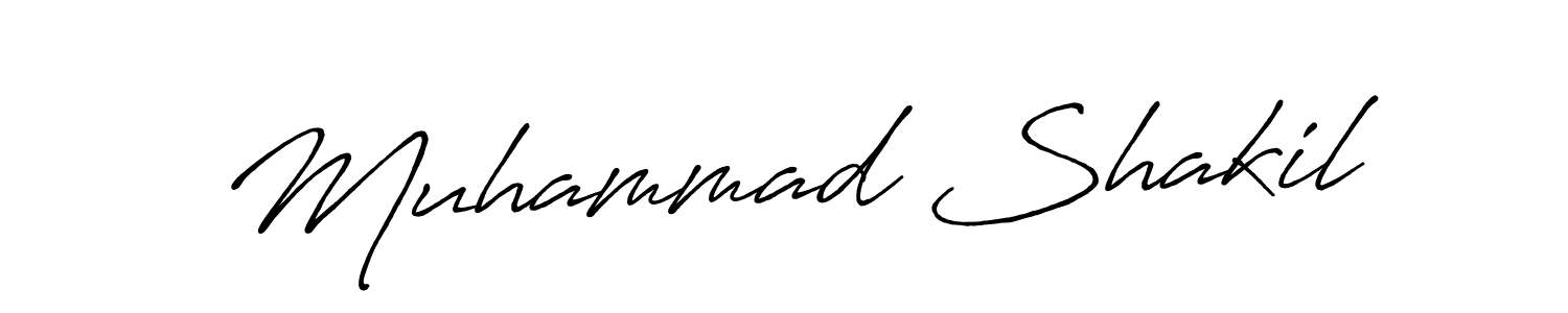 Make a beautiful signature design for name Muhammad Shakil. With this signature (Antro_Vectra_Bolder) style, you can create a handwritten signature for free. Muhammad Shakil signature style 7 images and pictures png